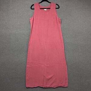 Focus USA Maxi Tank Dress Womens Large Slit Flowy Feminine Soft Dusty Dainty